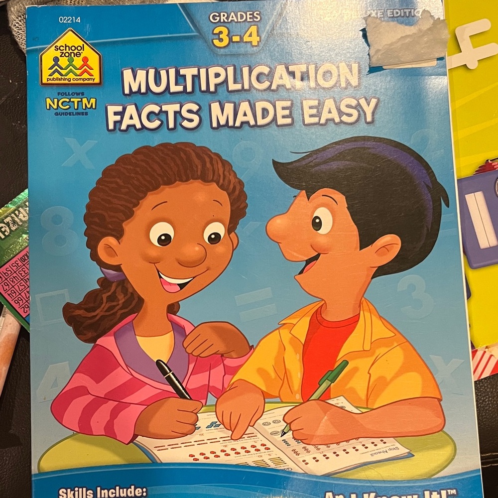 Multiplication Facts Workbook for Kids